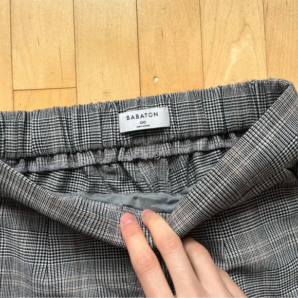 Babaton Cohen Grey Plaid Pant - Picture 3 of 5